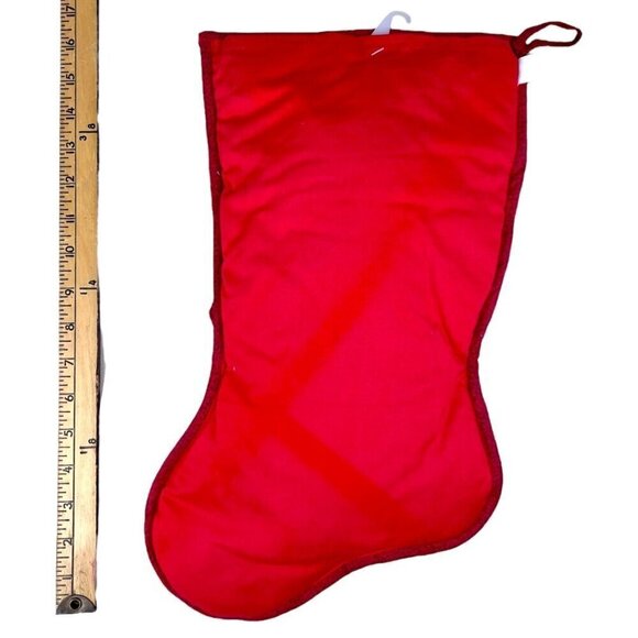 Santas Best Snowman Christmas Holiday Stocking Plush 3D Puffy Raised Quilted 17" - Picture 4 of 6